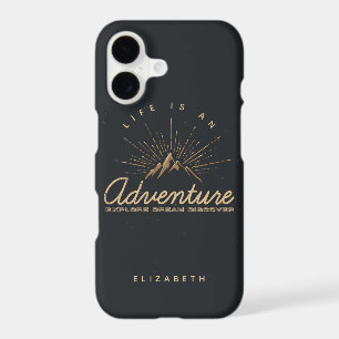 Life is an Adventure Mountain with Sunrays
