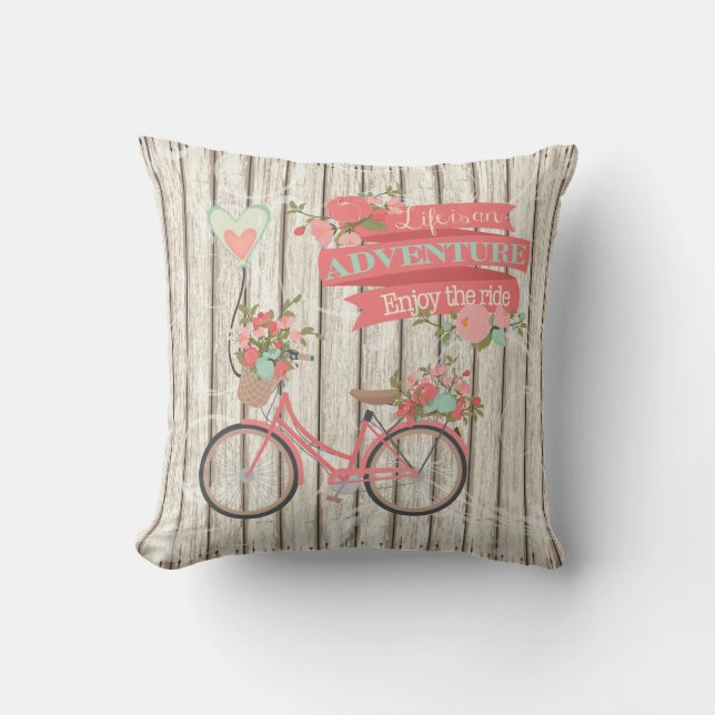 Life Is An Adventure Personalized Pillow (Front)