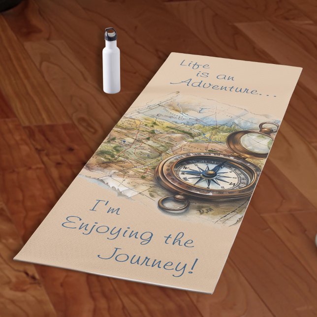 Life Is An Adventure Yoga Mat (Creator Uploaded)