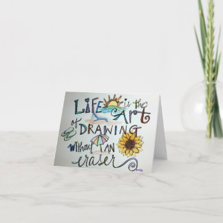 Life Is Art Thank You Card