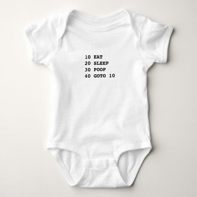 Life is BASIC Baby Bodysuit (Front)