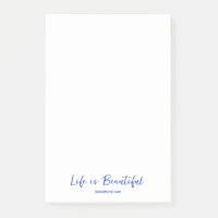 Life is Beautiful Blue Blog Brand Website