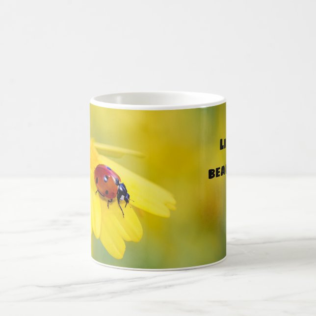 Life is beautiful - Ladybug Coffee Mug (Center)
