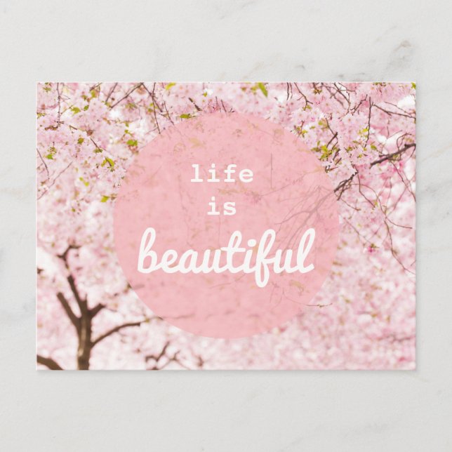 Life Is Beautiful Postcard (Front)