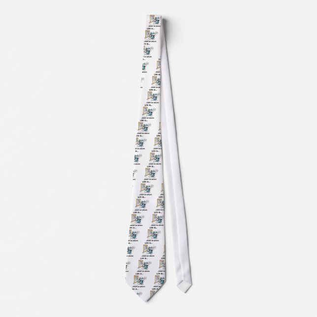 Life is Behind Glasses Tie (Front)