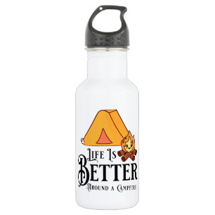 Life is Better around a Campfire 532 Ml Water Bottle