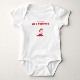 Life is better as a redhead baby bodysuit