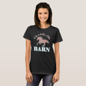 Life Is Better At The Barn- Southern Chevron Horse T-Shirt (Front Full)
