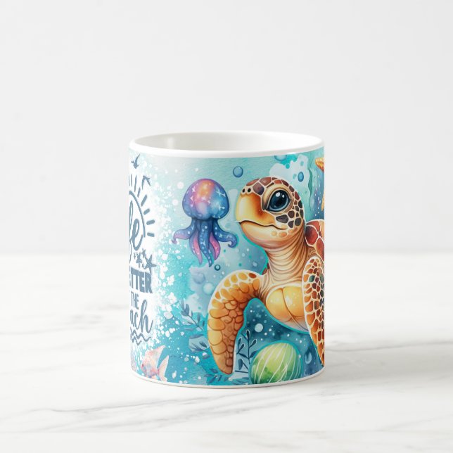 life is better at the beach coffee mug (Center)