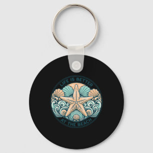 Life Is Better At The Beach Cruise Summer Vacation Keychain