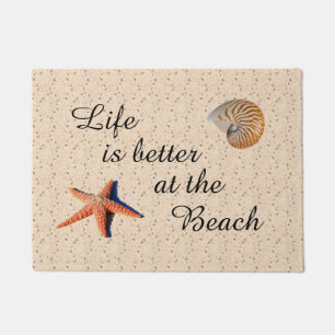 Life is better at the beach doormat