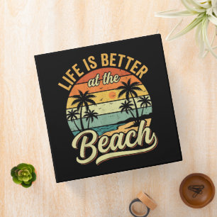 Life is Better At The Beach Retro Summer Vacation Binder
