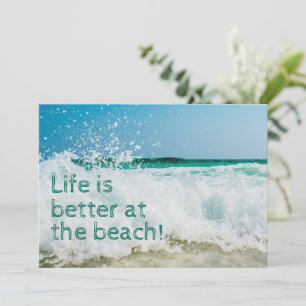Life Is Better At The Beach Wave Announcement