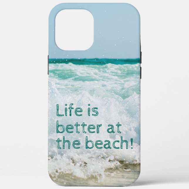 Life Is Better At The Beach Wave Case-Mate iPhone Case (Back)