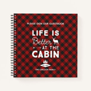 Life is Better at the Cabin Family Guest Book