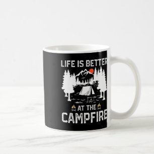 Life Is Better At The Campfire Camper Forest Camp Coffee Mug