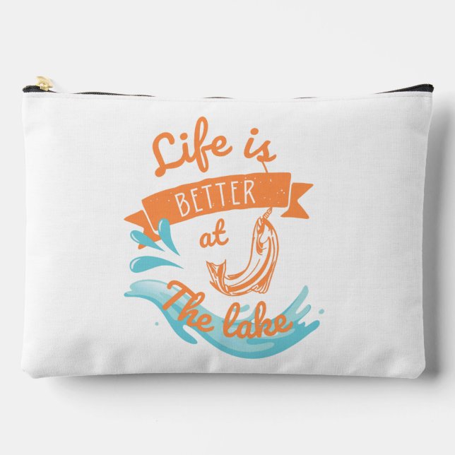 life is better at the lake accessory pouch (Front)