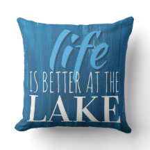 Life is Better at the Lake Blue Wood Beach Theme