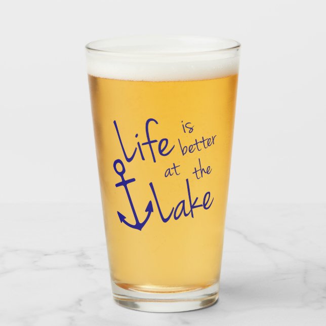 LIFE IS BETTER AT THE LAKE | GLASS (Front Filled)
