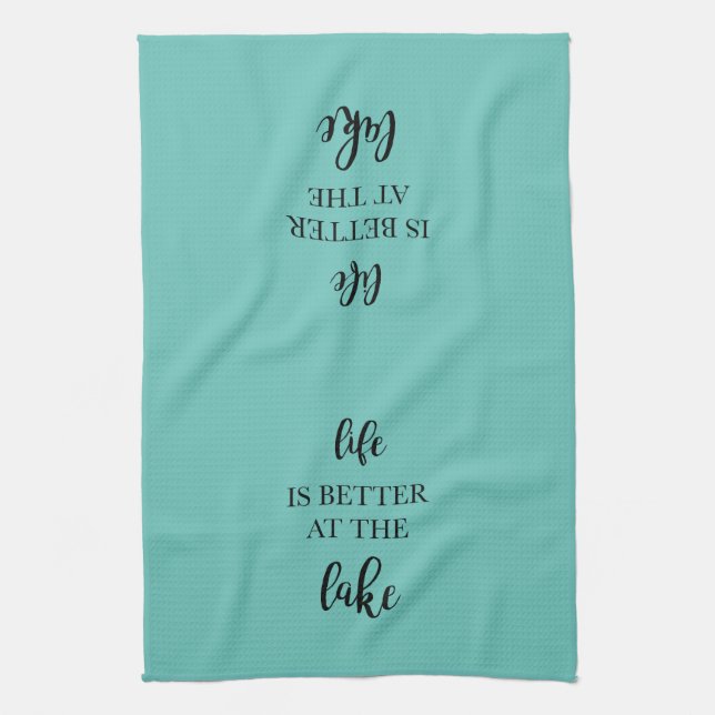 Life is Better at the Lake Kitchen Towel (Vertical)