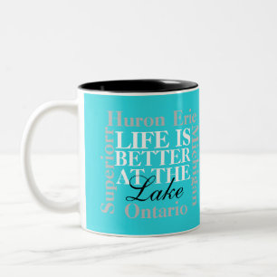 Life is better at the lake mug