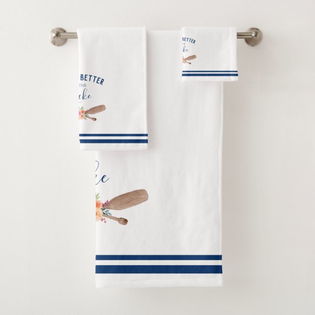 Life Is Better At The Lake Nautical Bath Towel Set (Insitu)