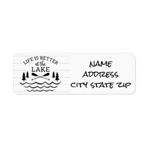 **LIFE IS BETTER AT THE LAKE**RETURN ADDRESS LABEL