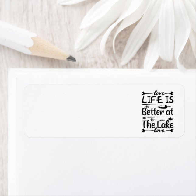 Life Is Better At The Lake Return Address Labels (Insitu)