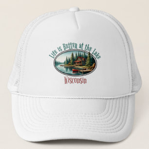 Life is Better at the Lake Trucker Hat