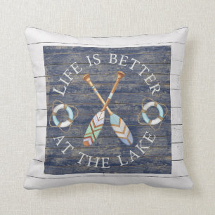 Life Is Better At The LakeThrow Pillow