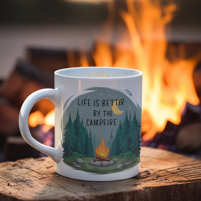 Life is Better By The Campfire Camping Campfire Coffee Mug (Creator Uploaded)