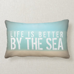 Life is Better by the Sea Beach Rectangle Pillow