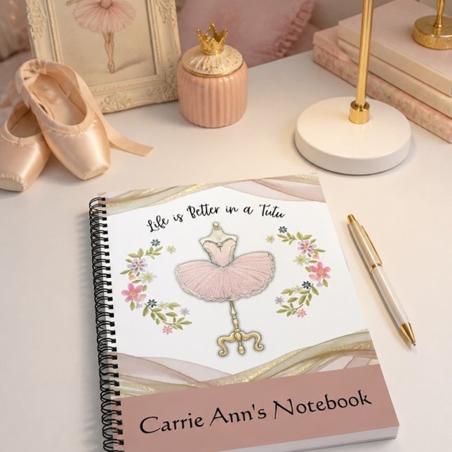 Life is Better in a Tutu Personalized Notebook (Creator Uploaded)