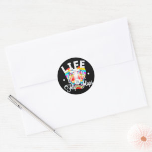 Life is Better in Flip Flops –  Fun and Beachy Classic Round Sticker