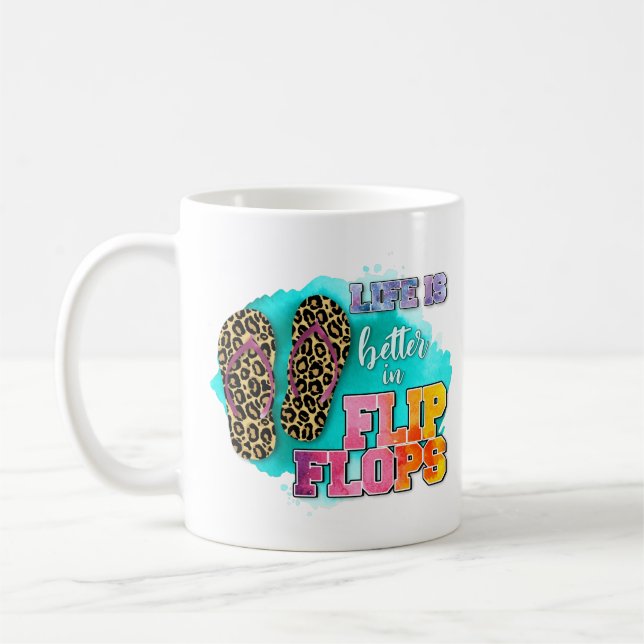 Life Is Better in Flip Flops Mug (Left)