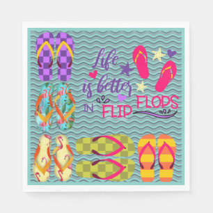 Life is Better in Flip Flops Napkin
