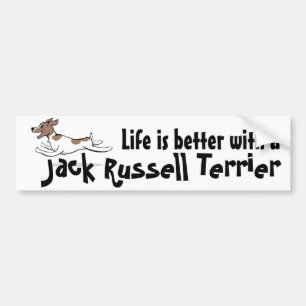 Life is better JRT bumper sticker