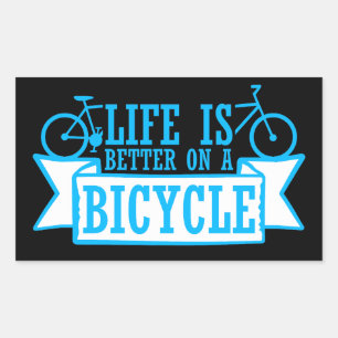 Life is Better on a Bicycle Cycling Quote Sport Sticker