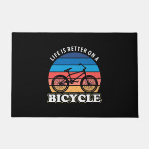 Life Is Better On A Bicycle Doormat