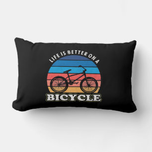Life Is Better On A Bicycle Lumbar Pillow