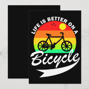 Life Is Better On A Bicycle  Thank You Card