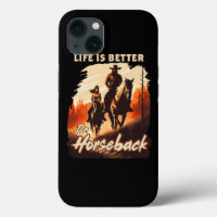 Life Is Better On Horseback Equestrian Horse Ridin