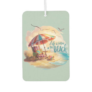 Life Is Better on the Beach Coastal Aesthetic Air Freshener