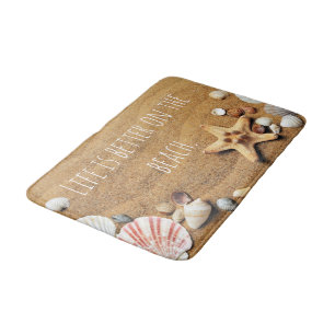 Life is Better On the beach Fun Nautical inspired Bath Mat