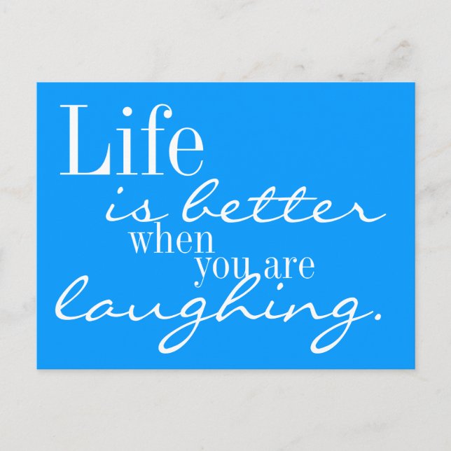 Life is better postcard (Front)