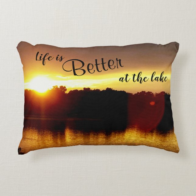 Life Is Better Sunlight Accent Pillow (Front)