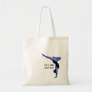 Life is better upside down - handstand tote bag