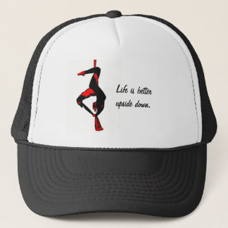 Life is better upside down trucker hat