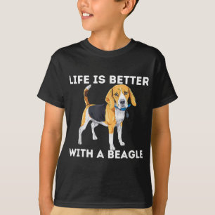 Life Is Better With A Beagle - Beagle Dog Lover Pe T-Shirt