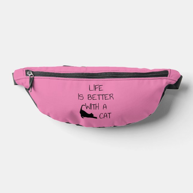 Life Is Better With A Cat - Cat Lovers     Fanny Pack (Lay Down)
